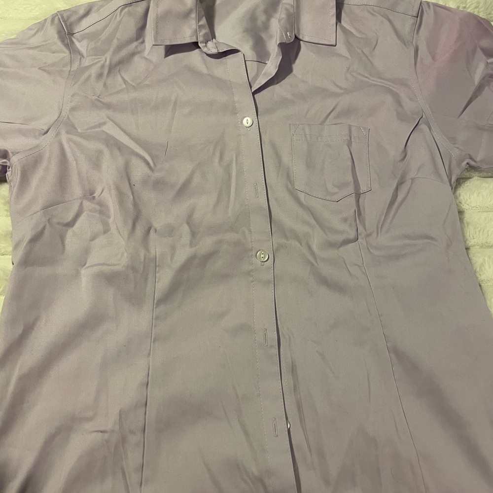 Eddie Bauer Purple Casual Button Down Shirt